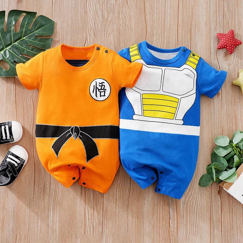 Vêtements pour nouveau-nés, 2 pièces, beau, fête Anime, coton, confortable, doux, pour garçons et fi