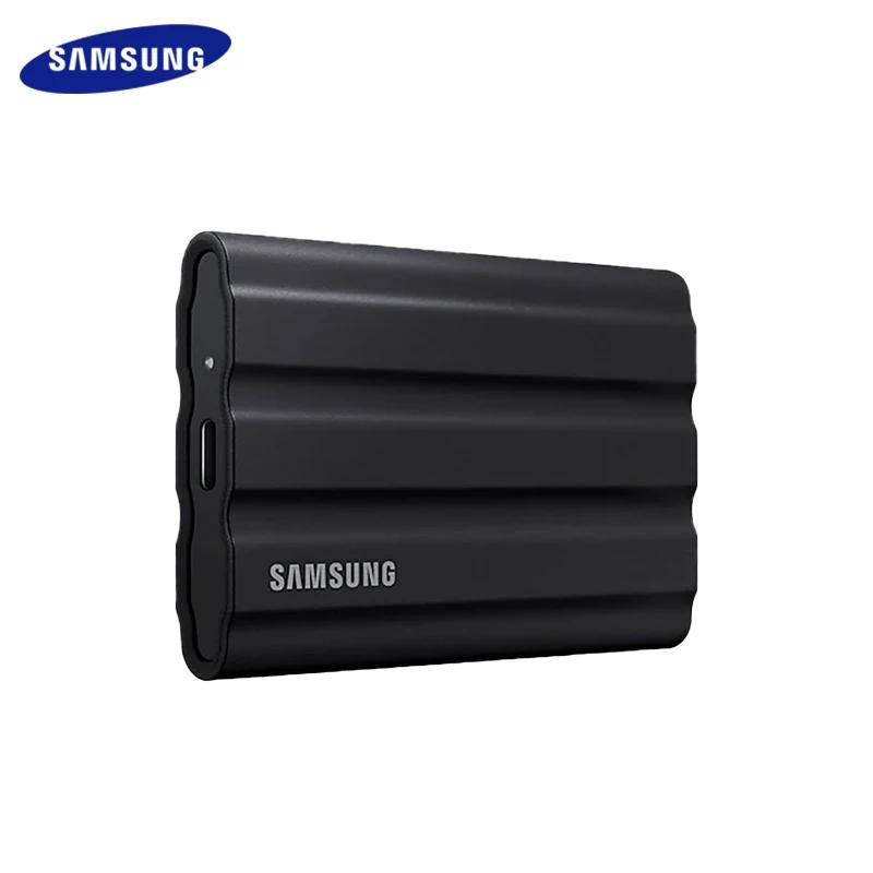 Samsung-Disque dur externe portable SSD T7 Shield, disque à semi-conducteurs, compatible avec ordina