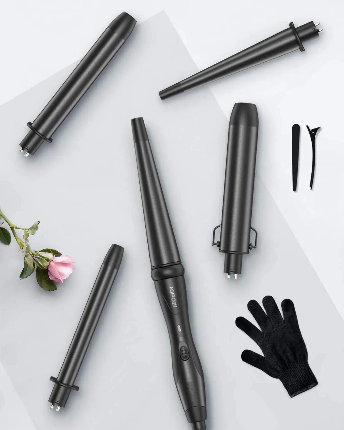 KIPOZI-Fer à friser électrique professionnel 5 en 1 pour femme, outils pour cheveux, chauffage insta