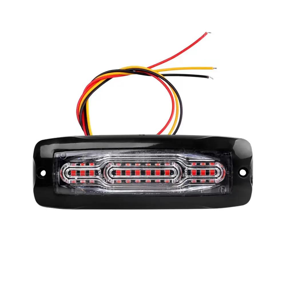 Lumière stroboscopique d'ambulance d'urgence 16 Modes d'éclairage clignotant 12W camions pick-up LED
