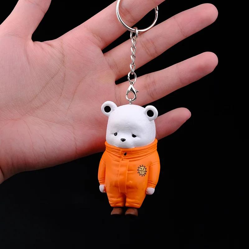 ONE PIECE Bepo Anime porte-clés figurines d'action sac à dos pendentif dessin animé jouet poupée hom