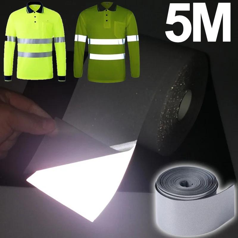 Autocollant de bande réfléchissante de 5M, Film de transfert de chaleur hautement réfléchissant, sac