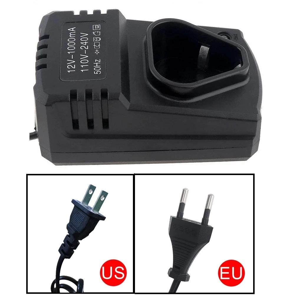 Chargeur universel pour perceuse électrique 12V, 1 pièce, chargeur Rechargeable Li-Ion DC US/EU, Sup