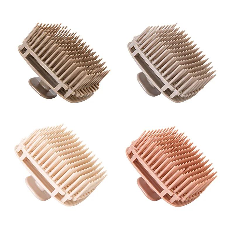 Brosse à shampoing en Silicone, peigne de Massage du cuir chevelu, peigne de lavage des cheveux, Mas
