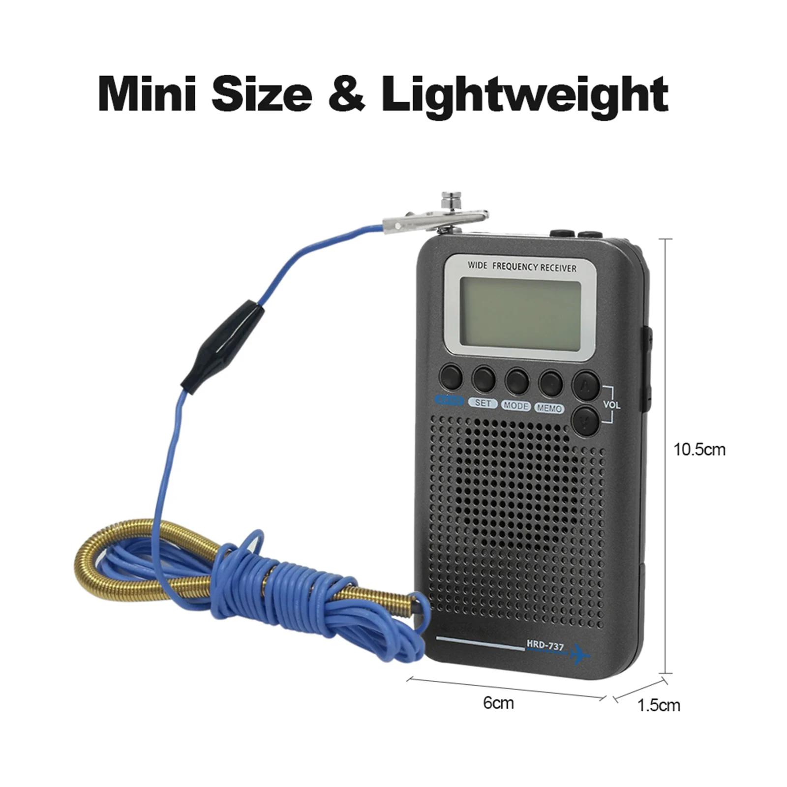 HRD-737 Portable Book ine Bande Radio Avion Bande Récepteur FM/AM/SW/ CB/Air/VHF Bande Mondiale avec