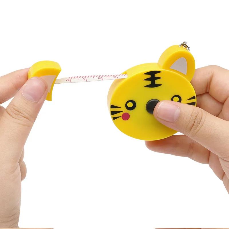 Mètre Ruban de Dessin Animé 0-150cm 0-60 Pouces Mini Portable Forme Animale Mignonne Porte-clés Mètr