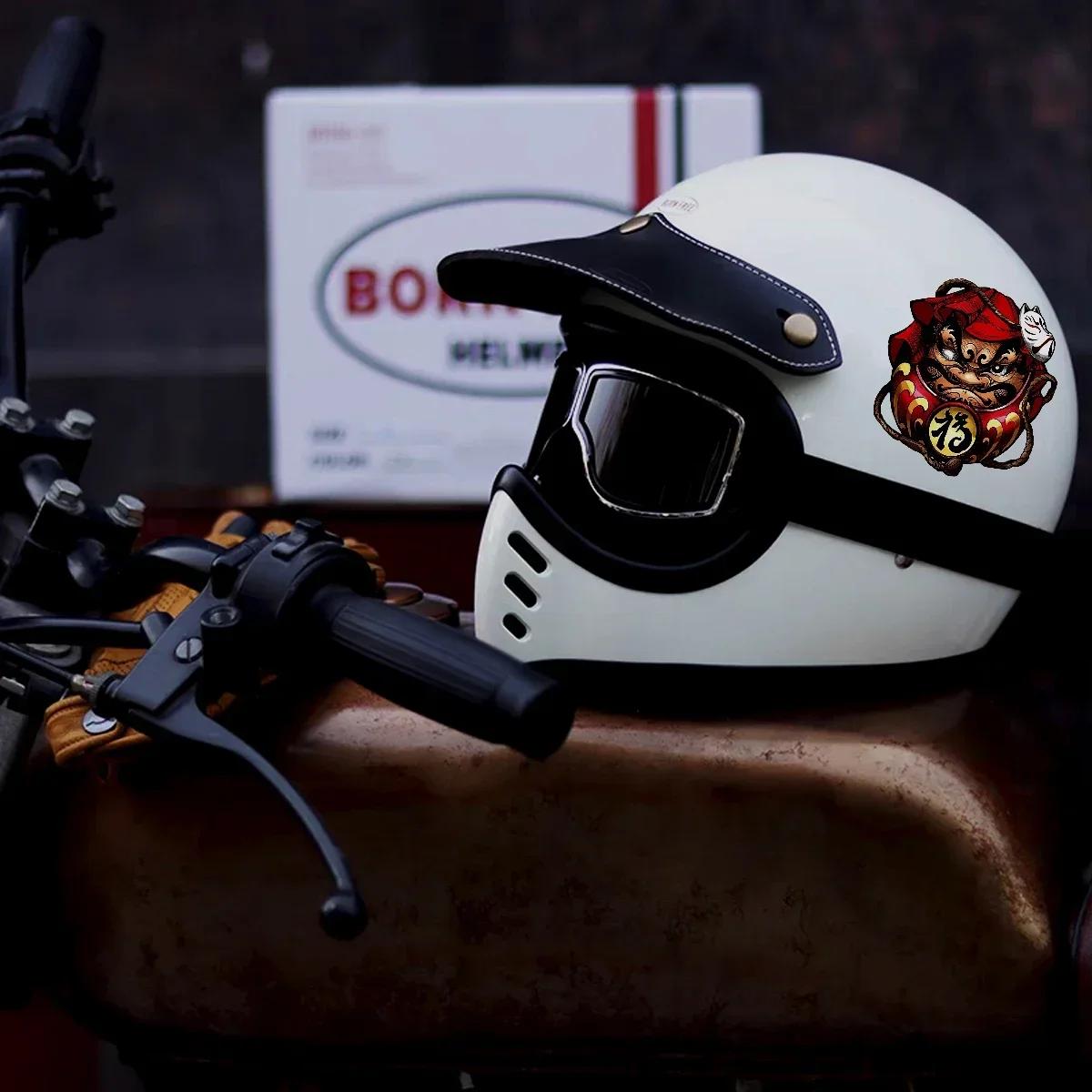 Dharma voiture japon téléphone Locomotive moto casque corps fenêtre pare-brise Skateboard ordinateur