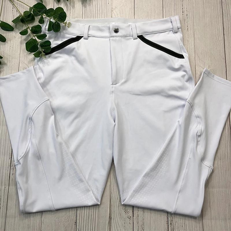 MXLLINA hommes pantalons d'équitation Leggings équestres vêtements impression Silicone collants d'éq