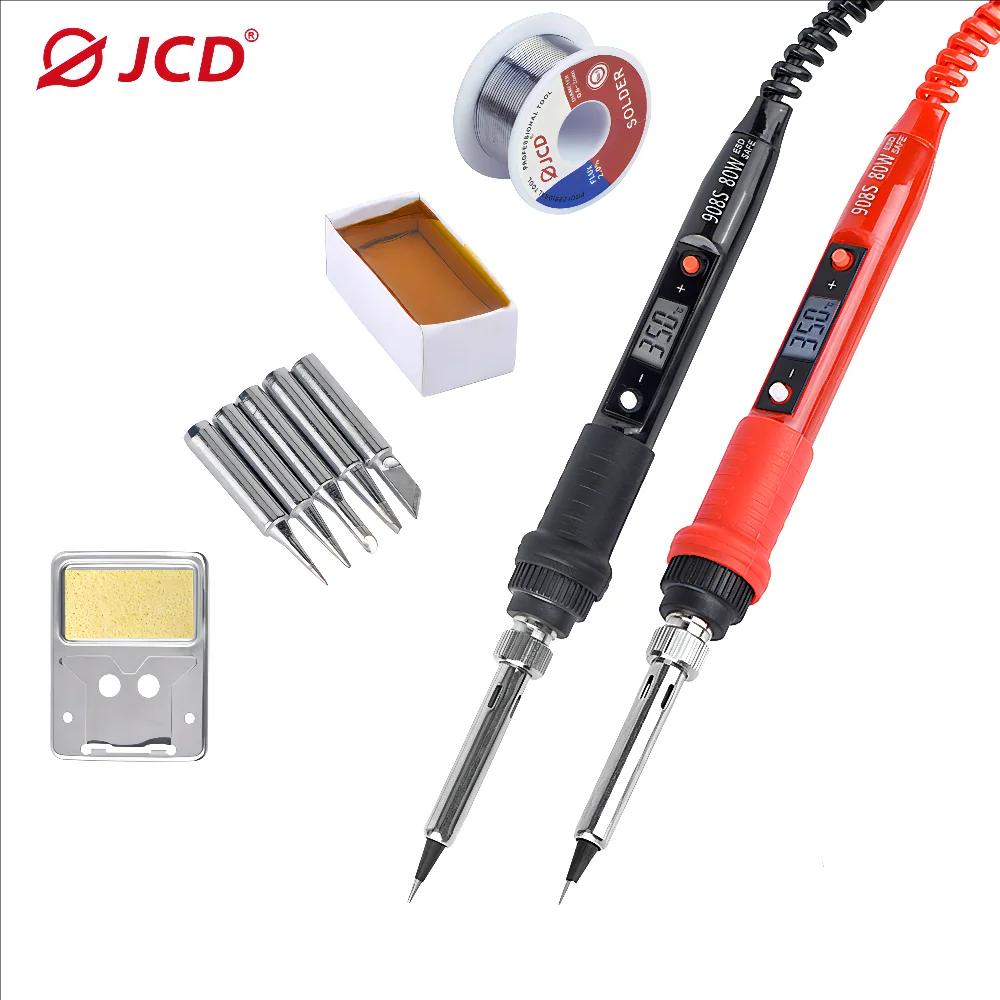 JCD – fer à souder électrique 80W avec affichage numérique LCD, pointes de fer à souder à températur