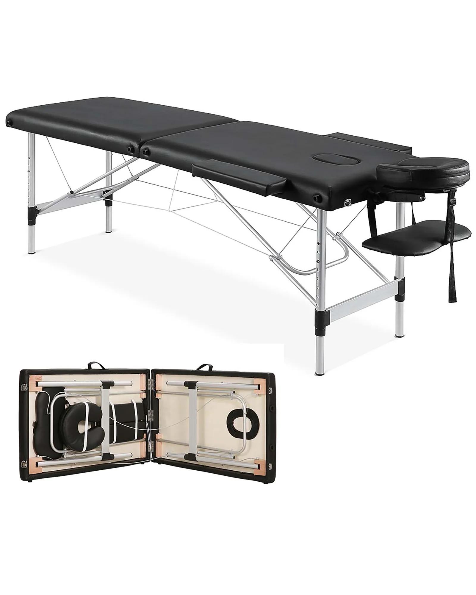 Table de Énergie Professionnelle Portable, Large, 84 Pouces, pour le Visage, Lits de SPA, avec Étui 