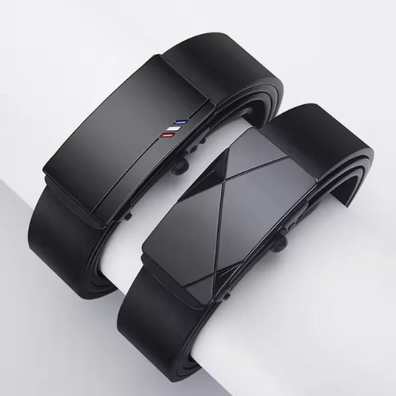 Ceinture à boucle automatique pour homme, élégante, pour costume d'affaires, ceinture décontractée d