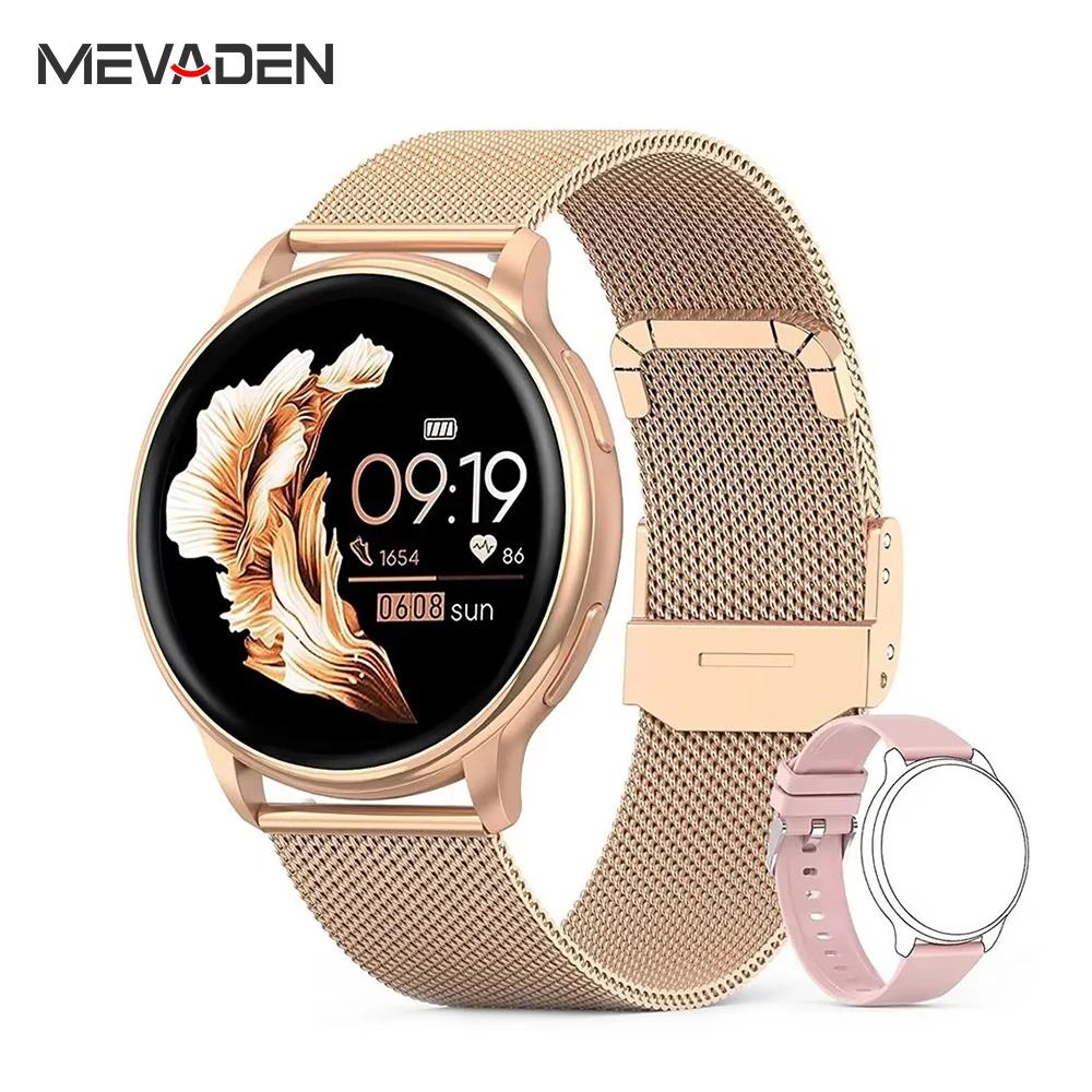 MEVADEN-Montre intelligente d'appel Bluetooth pour hommes et femmes, montres à cadran personnalisé, 