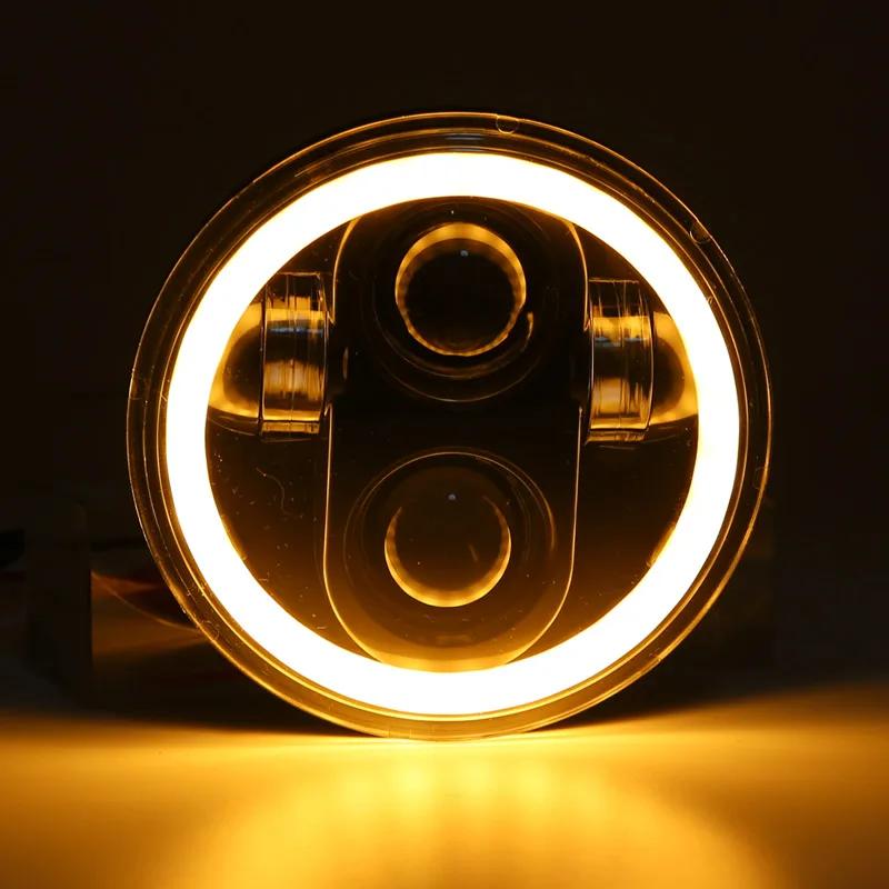 Phare universel pour moto Harley Indian Scout et Honda, lampe de sauna, phare, voiture, LED, H4, 5 p