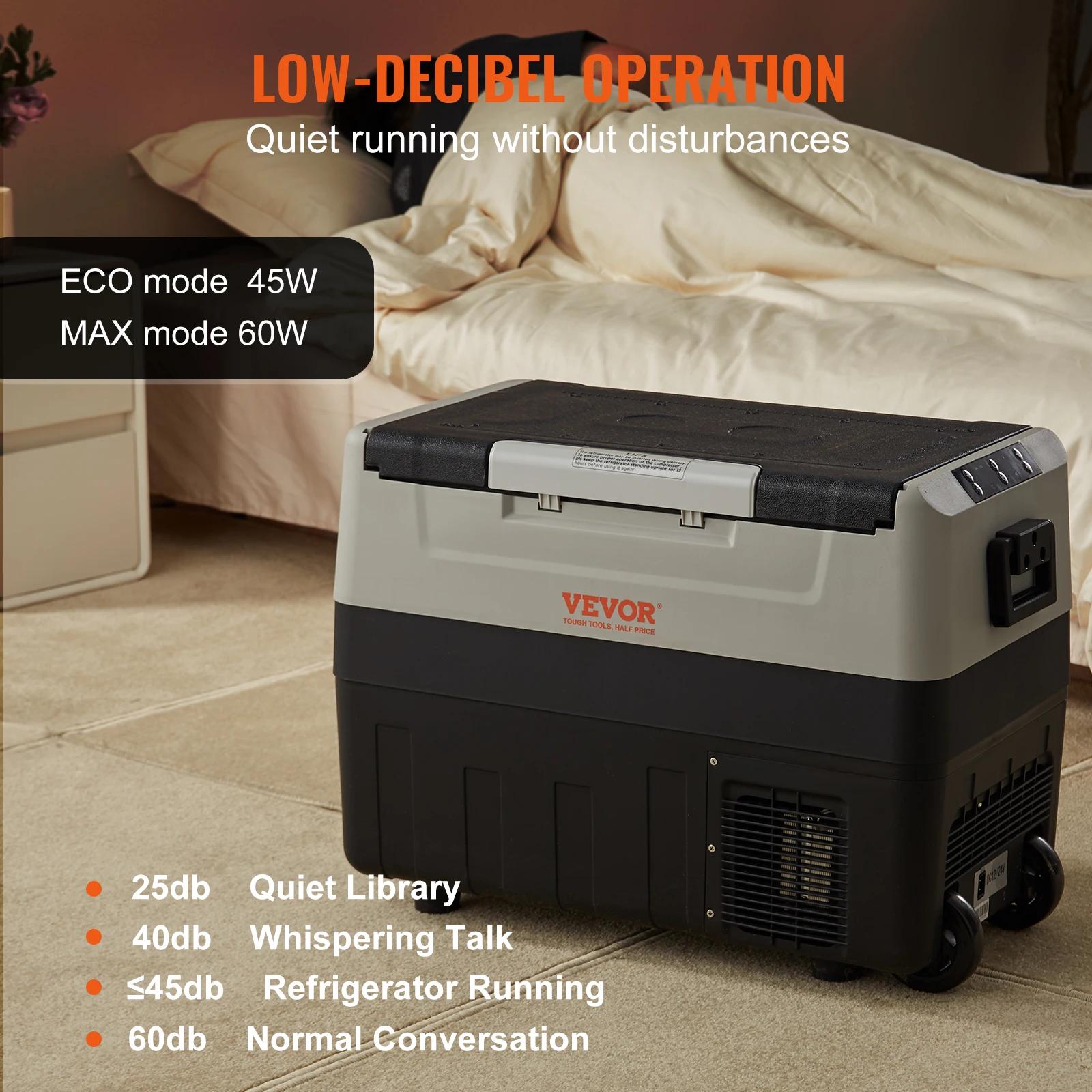 SucceBuy 35L/45L/55L réfrigérateur de voiture à poignée pliable Portable avec congélateur de compres