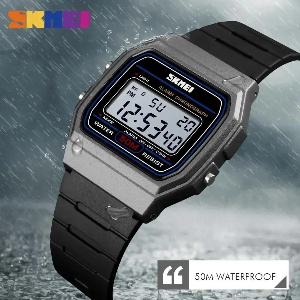SKMEI 1412 mode femmes montre numérique affichage étanche Date semaine femme montre-bracelet sport C