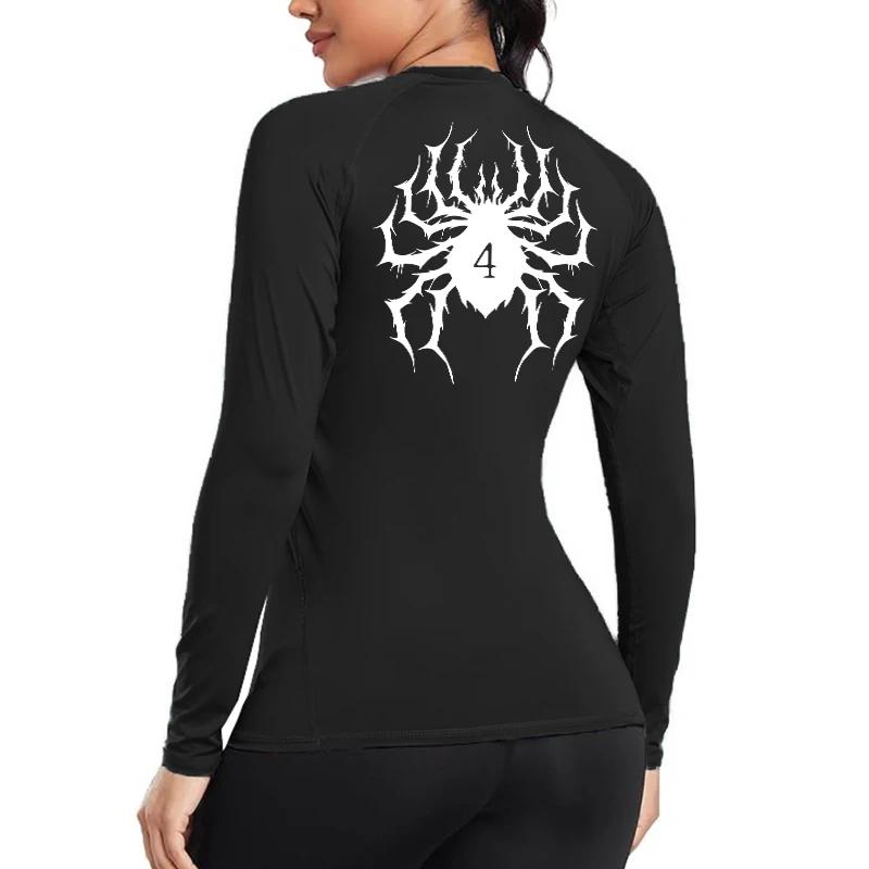 Chemise de Compression à imprimé graphique pour femmes, T-Shirts à séchage rapide, pour gymnastique,