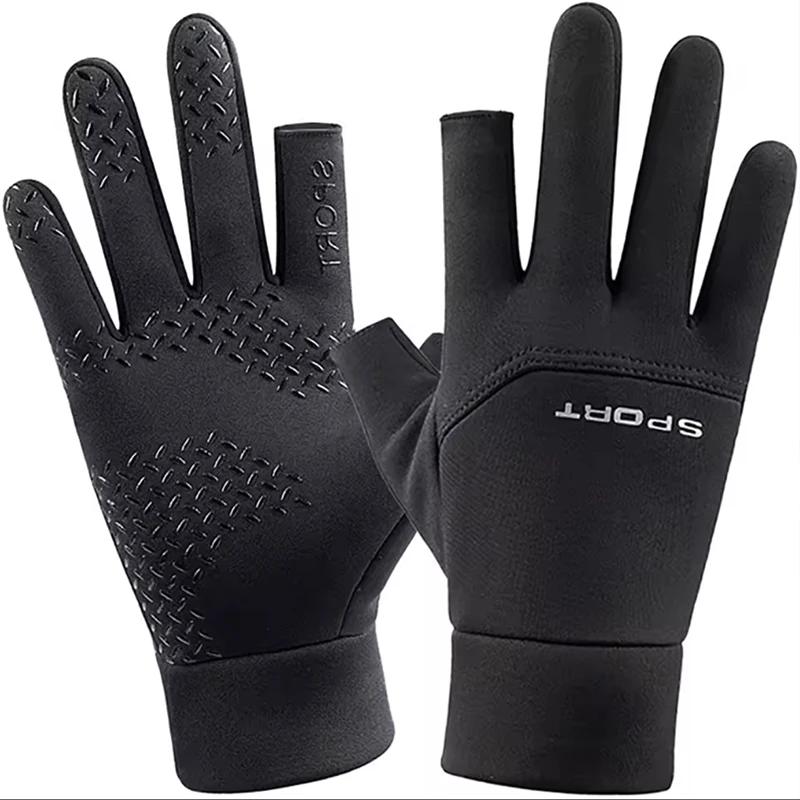 Gants de pêche d'hiver pour hommes et femmes, chauds et antidérapants pour le cyclisme, pour la pêch