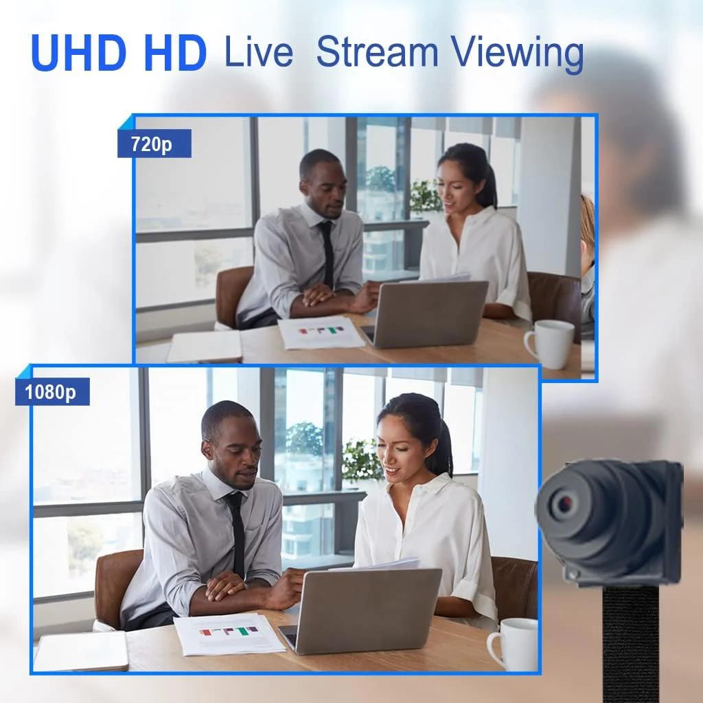 Tuya Full HD Mini caméra de sécurité sans fil bricolage 115 °   Alarme automatique de détection de m