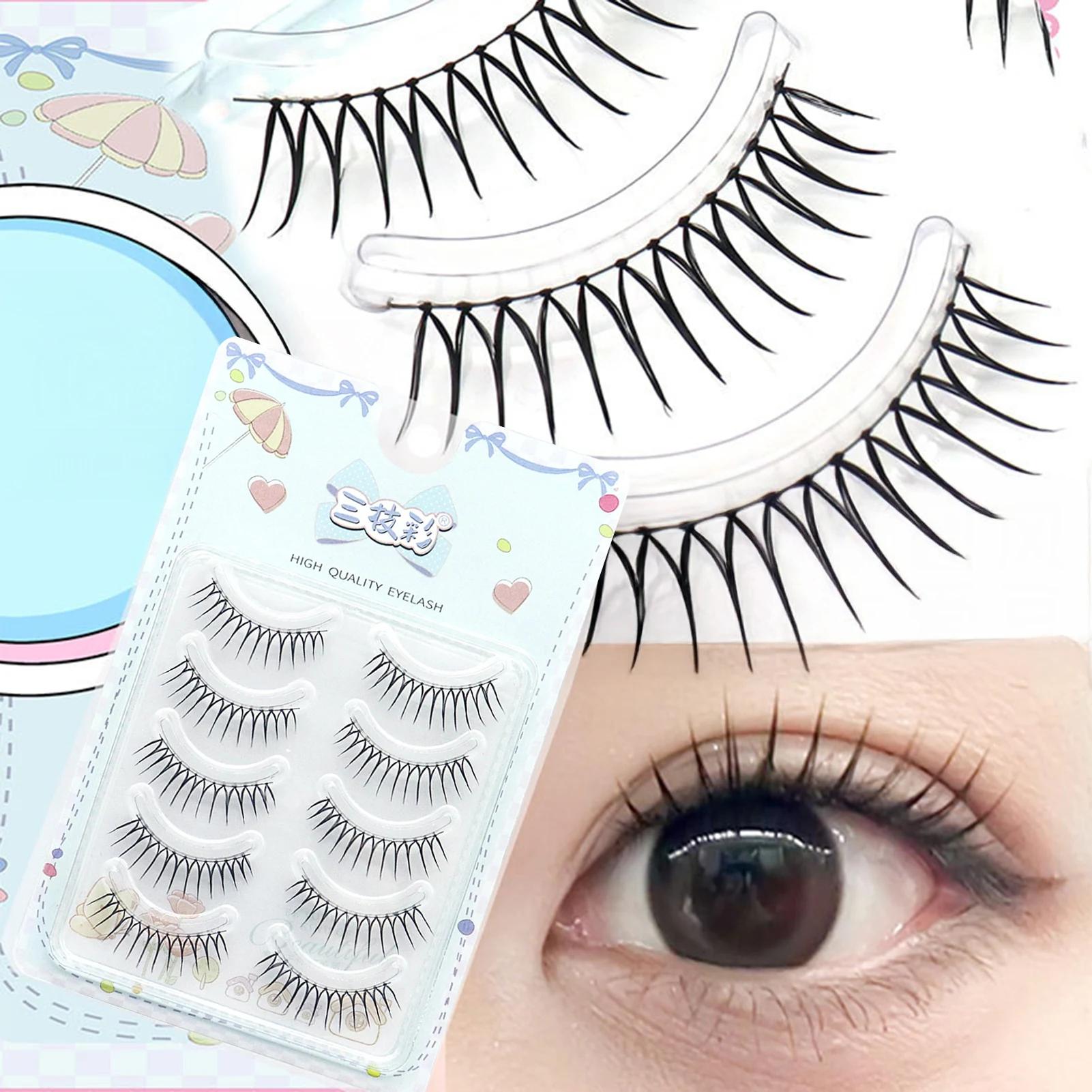 Faux cils coréens en forme de U Ins Zhang Yuanying, naturels, vaporeux, doux, Extension de cils en f