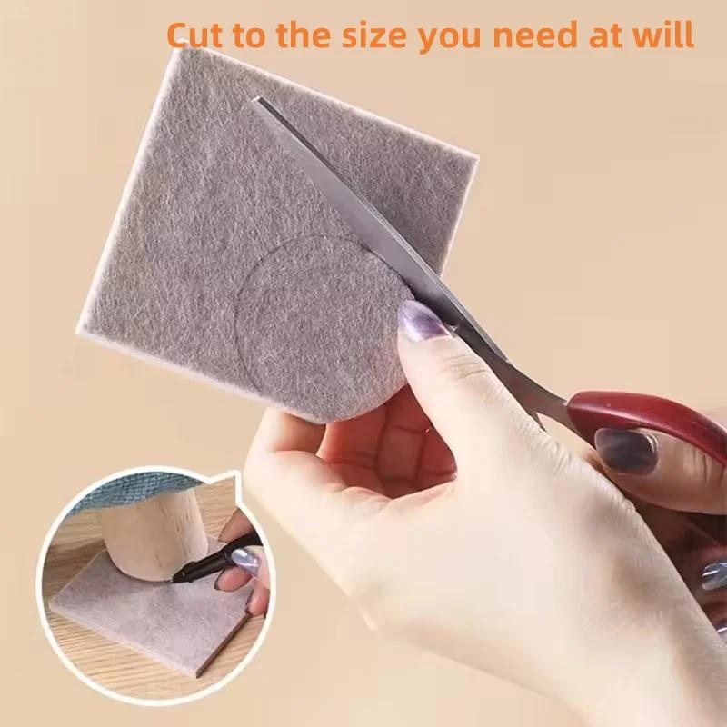 Coussinets de pieds de chaise en feutre, 3mm d'épaisseur, tapis de protection contre les rayures pou