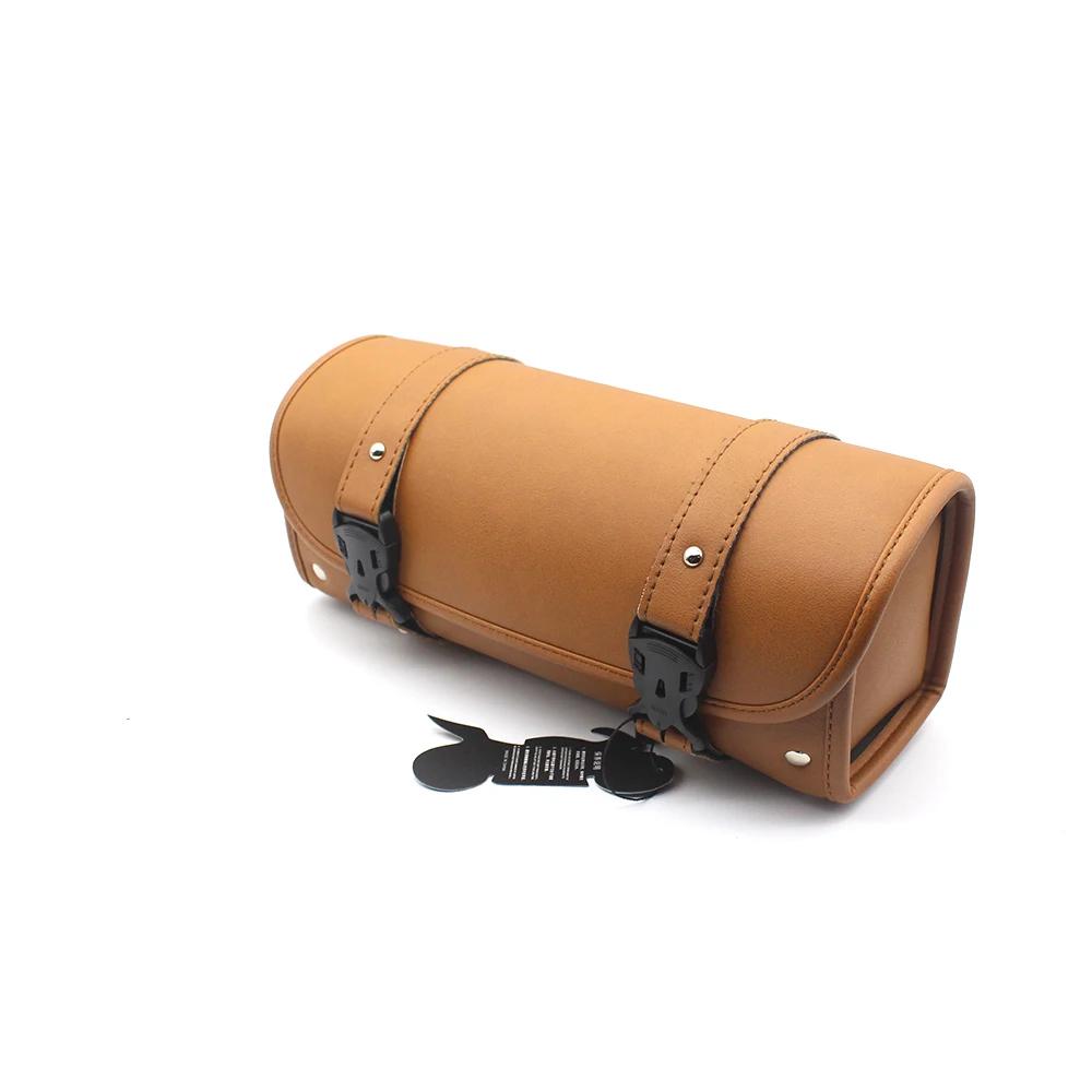 Pokhaomin – sac de selle de moto en cuir, sac à bagages, pochette de rangement pour outils pour Harl