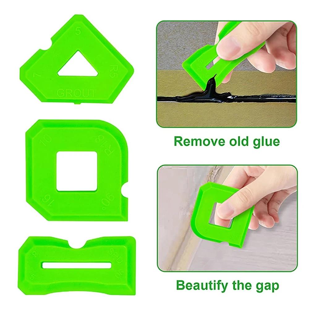 Kit d'outils de calfeutrage en Silicone, spatule grattoir, épandeur de mastic pour carrelage, fenêtr
