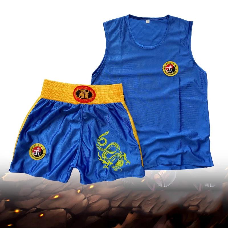 Vêtements Wushu unisexes, uniforme de Kung Fu pour enfants, vêtements Sanda Wu Shu, ensemble d'arts 