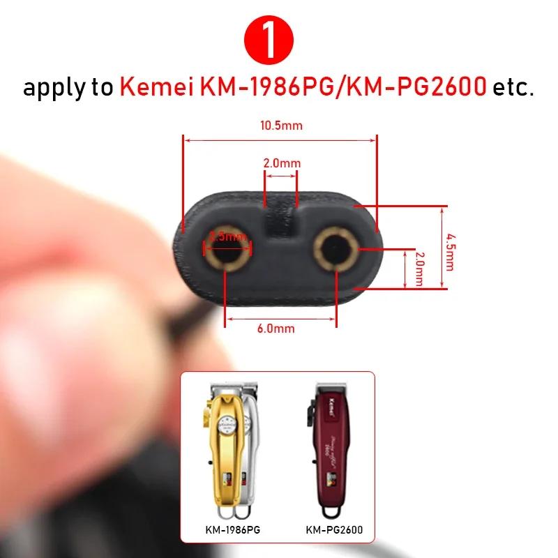 Câble de chargeur d'alimentation USB d'origine pour Kemei 1986PG 1949 2028 2026 tondeuse à cheveux p
