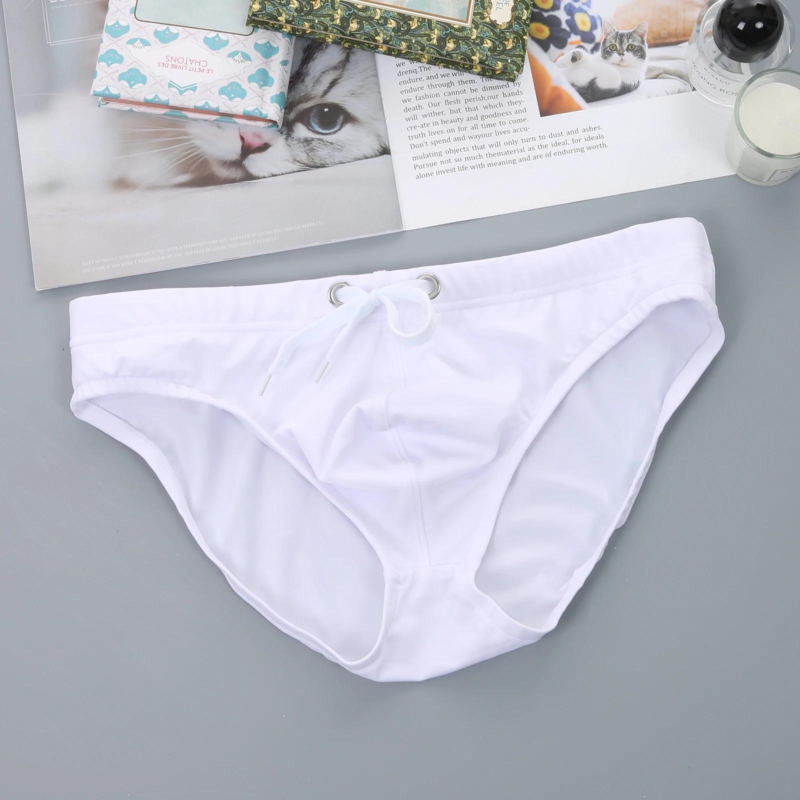 Slip Sexy pour hommes, maillot de bain, vêtements de plage, taille basse, sous-vêtements, maillot de