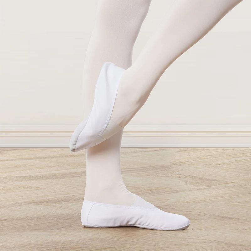 Femmes chaussures de gymnastique adulte semelle souple toile Yoga filles Ballet chaussures de danse 