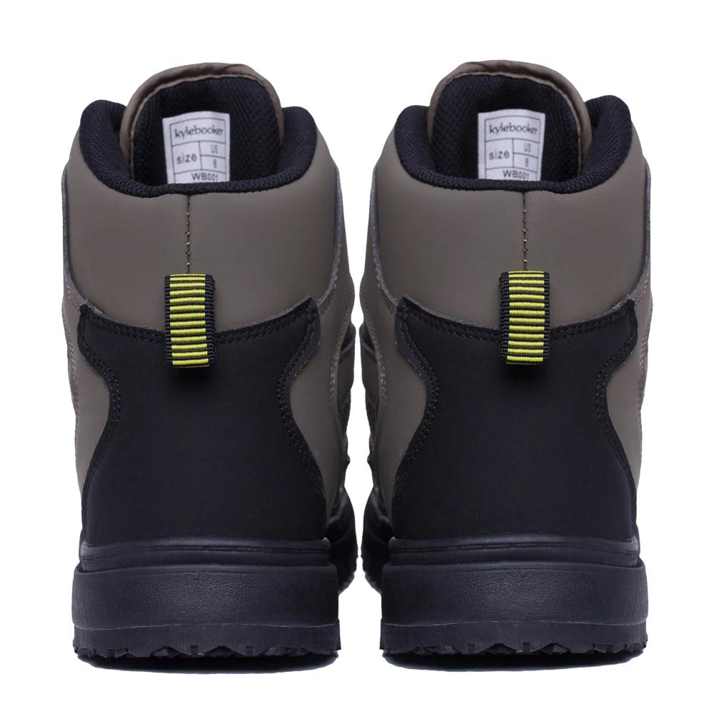 Bottes de pataugeoire de pêche pour hommes, chaussures en amont respirantes, antidérapantes, pour l'