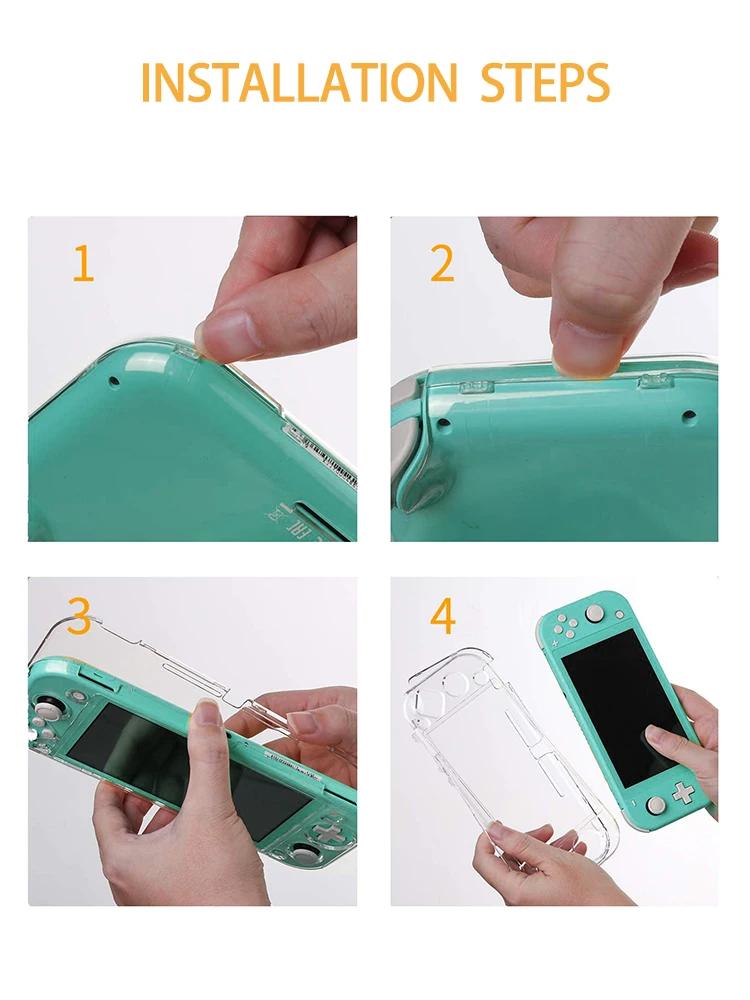 DATA FROG – housse de protection transparente pour Console de jeu Switch Lite, coque en cristal PC t