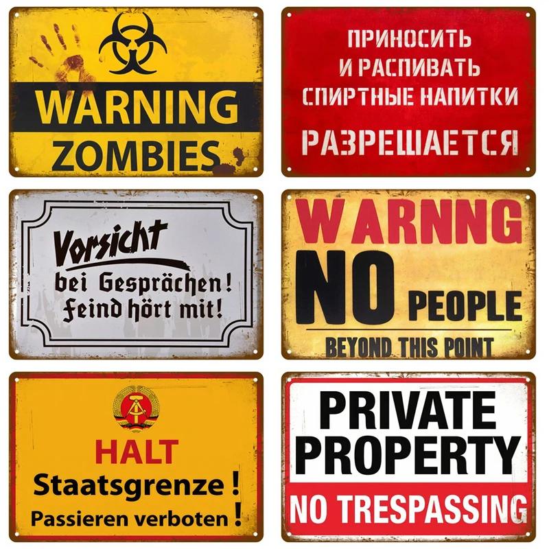Panneau métallique d'avertissement d'avertissement pour panneaux de sécurité, Danger, méfiez-vous, P