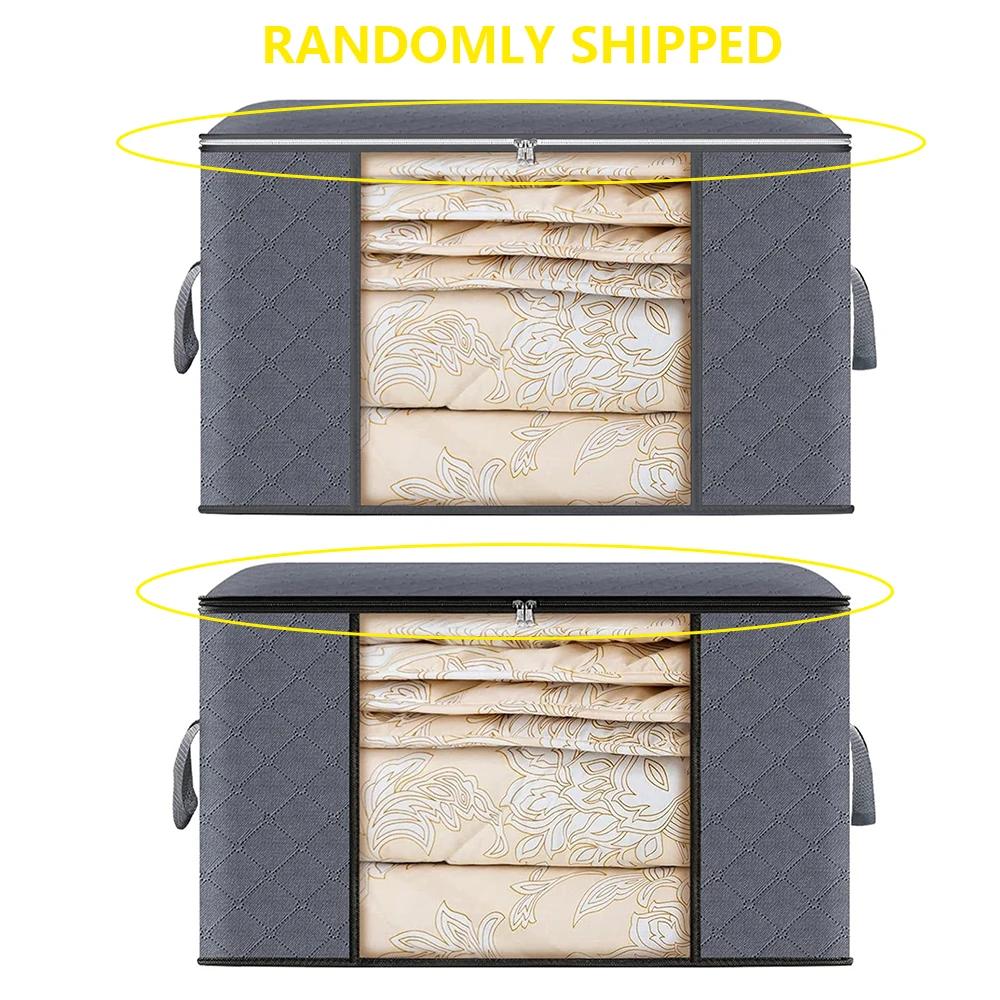 Sac de rangement pour vêtements de grande capacité, conteneurs de rangement pour couvertures pliable