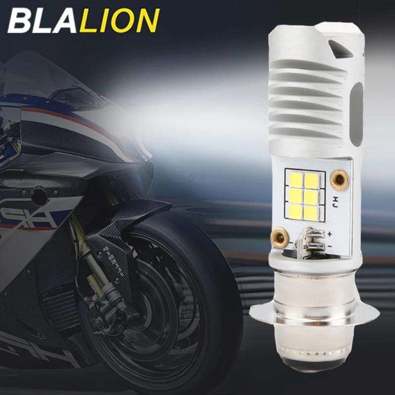 BLALION Super lumineux 9-85V 5200LM ampoules de phares bicolores T19 P15D COB LED phare de moto H6 S