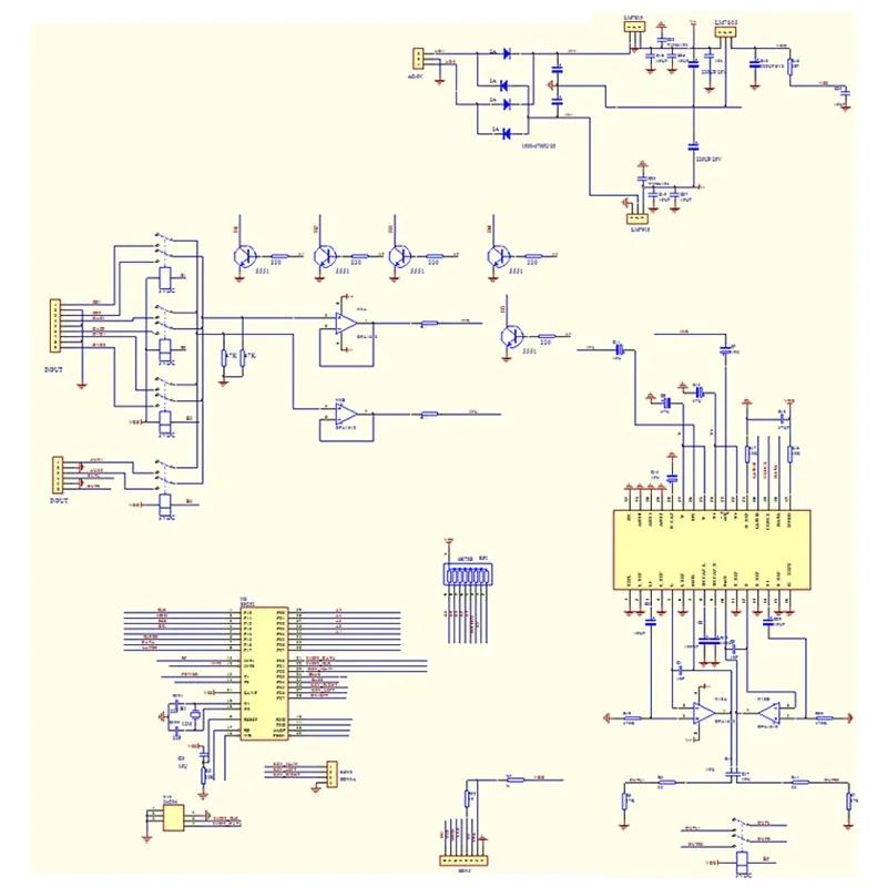 Nvarcher-Préamplificateur HIFI OLED TING ES72320 avec télécommande infrarouge, contrôleur de volume,