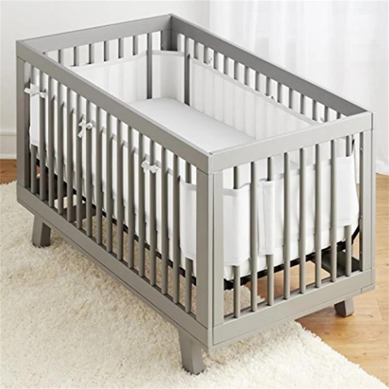 Pare-chocs pour lit de bébé, accessoires de literie, décor de chambre d'enfant, conception de nœud p