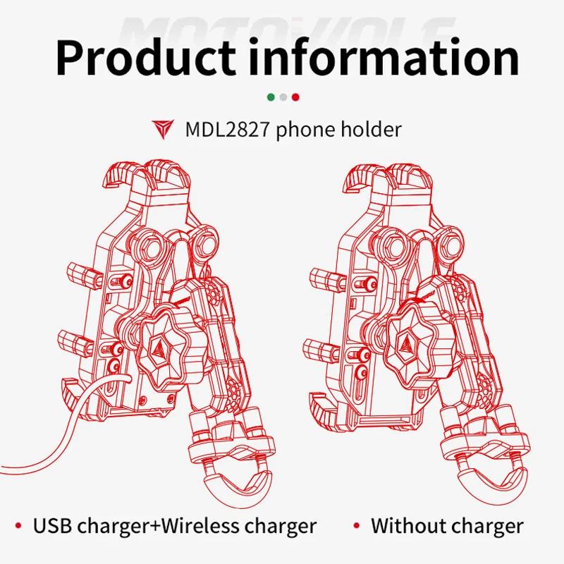 Support de téléphone de chargement sans fil pour Moto, berceau 3.0, chargeur rapide, GPS, Support de