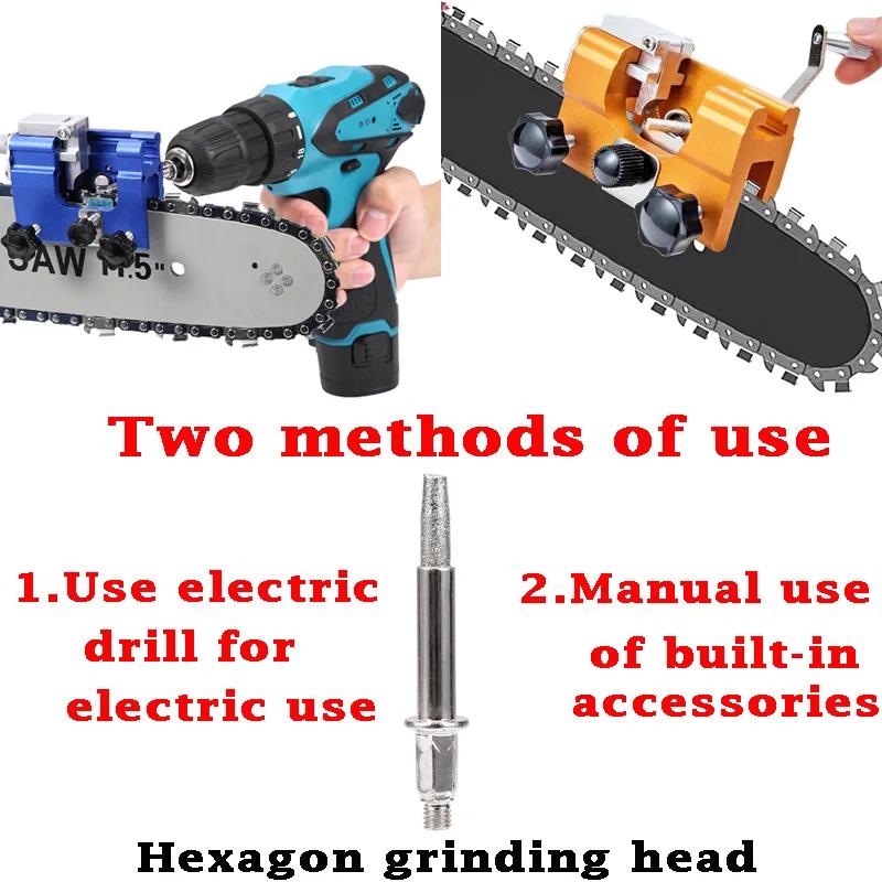 Affûteur de tronçonneuse pour le travail du bois, outils abrasifs, adapté à la plupart des vues à ch