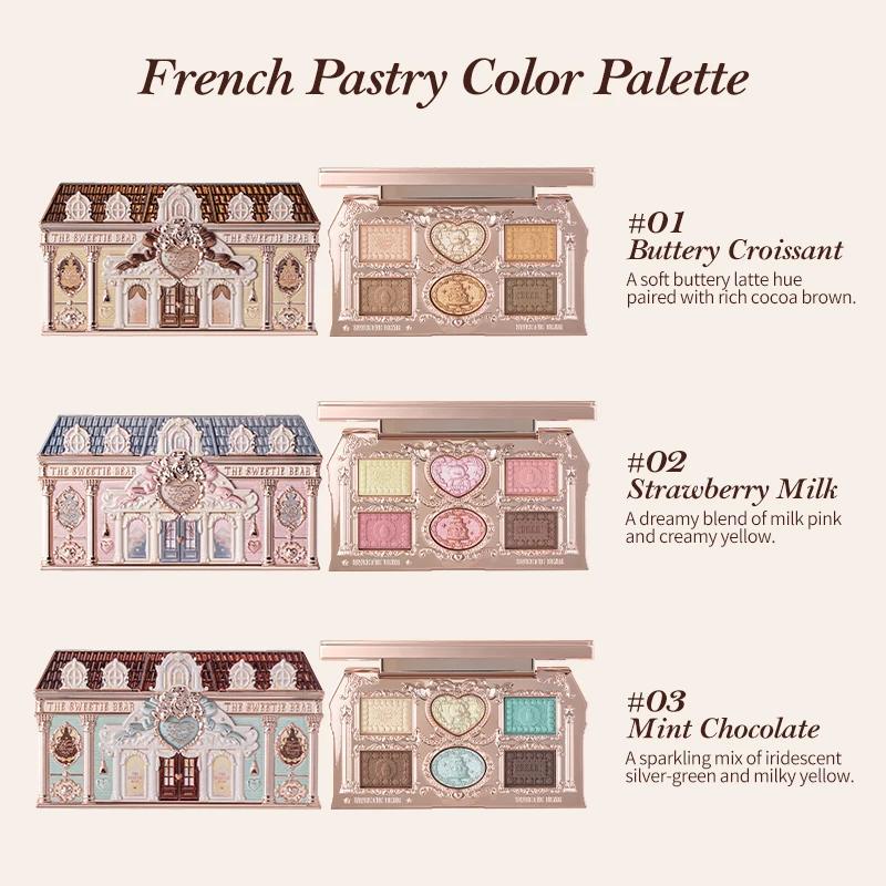 [NOUVEAU] Palette de maquillage 6 couleurs Flower Knows The Sweetie Bear Collection