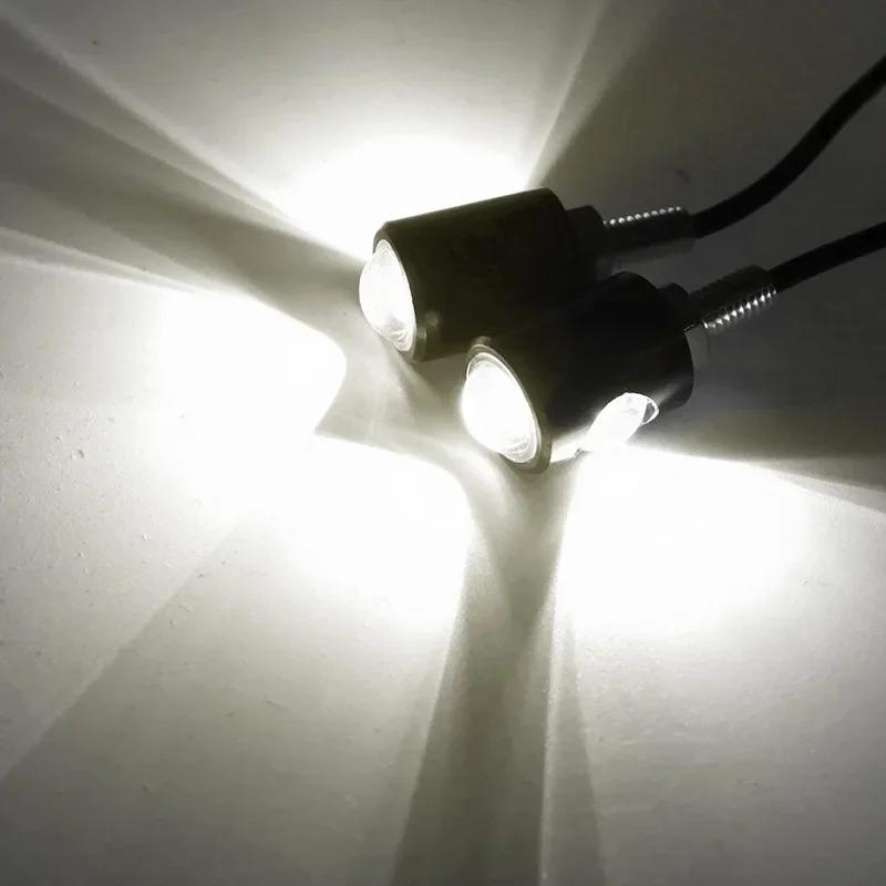 Lampe de signalisation LED universelle pour moto, lumière de plaque de planificateur de numéro de vo