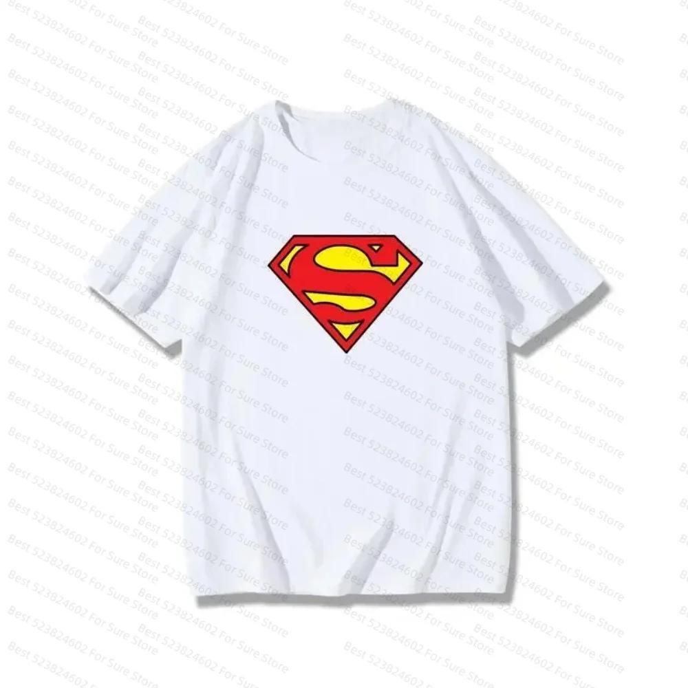T-shirts Batman Superman Wonder Woman, T-shirt en coton à motif de dessin animé Flash, T-shirt décon