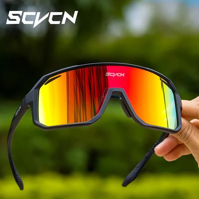 SCVCN-Lunettes de soleil de cyclisme pour hommes et femmes, lunettes de protection sportive, vélo de