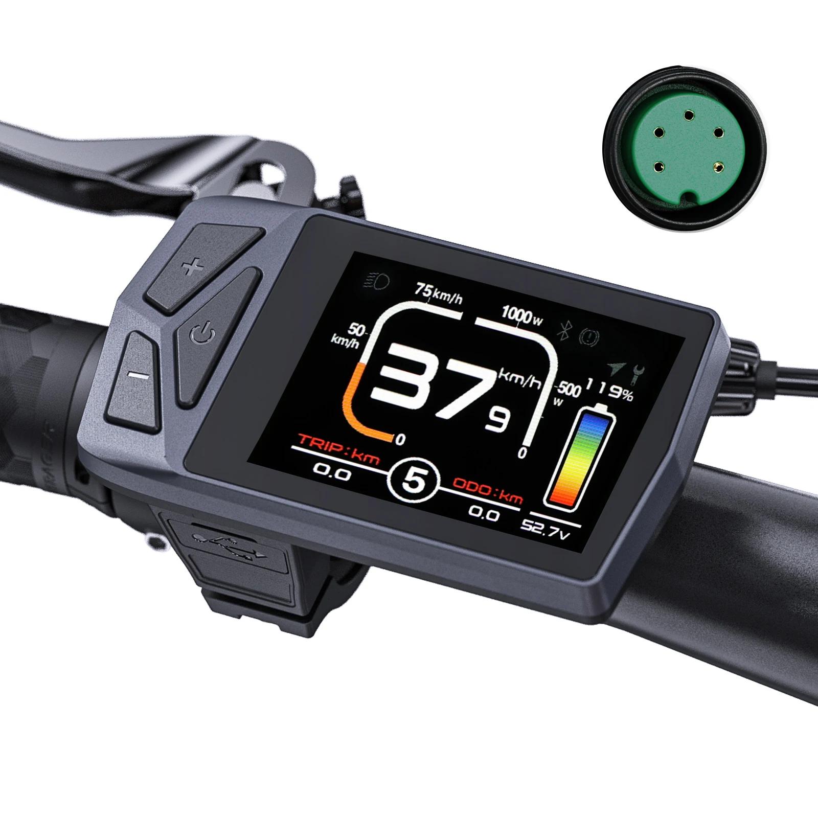 EKD01 Bluetooth affichage de Navigation 8 langues LCD Ebike ordinateur pour BAFANG Kit de moteur de