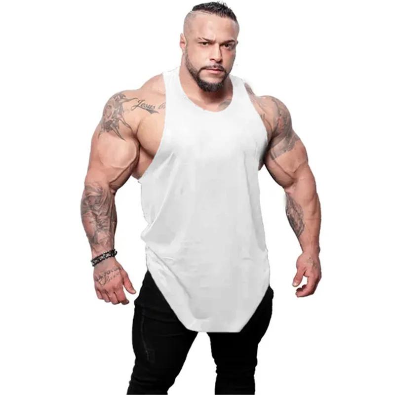 Débardeur homme sportif en coton respirant - T-shirt sans manches fitness musculation running décontracté