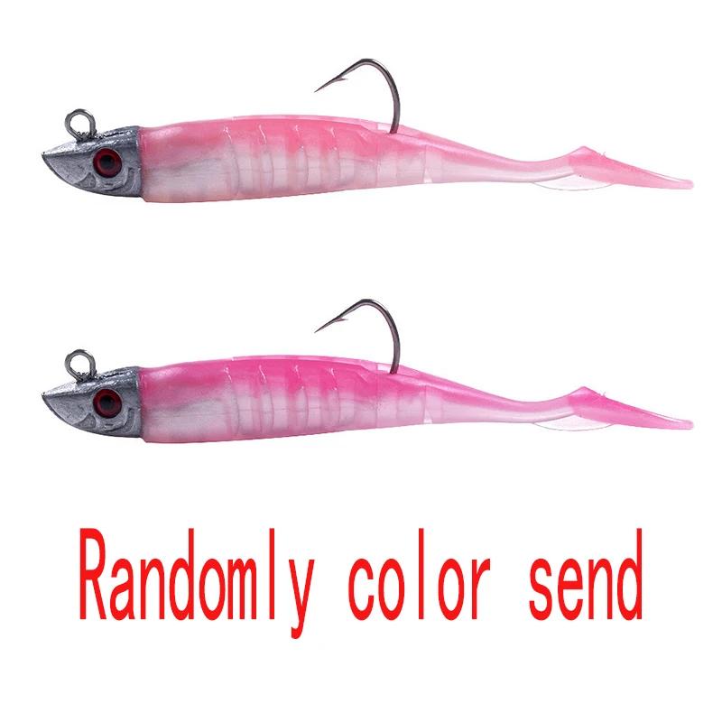HENGJIA tête de gabarits appât en Silicone souple Wobblers 9cm15g 11cm 25g pêche en mer leurres soup