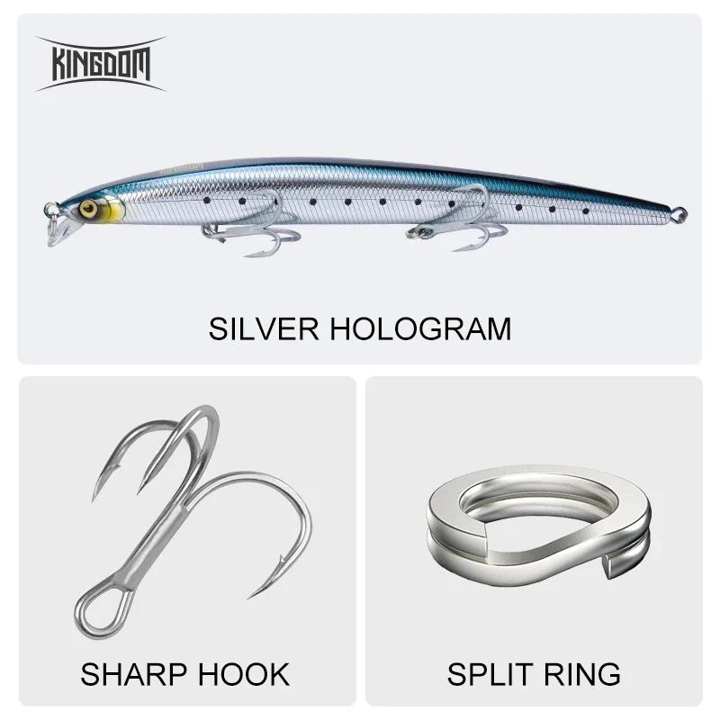 Kingdom Long Casting leurre de pêche 14.5g 19g 29g flottant lent coulant vairon Wobbler artificiel d