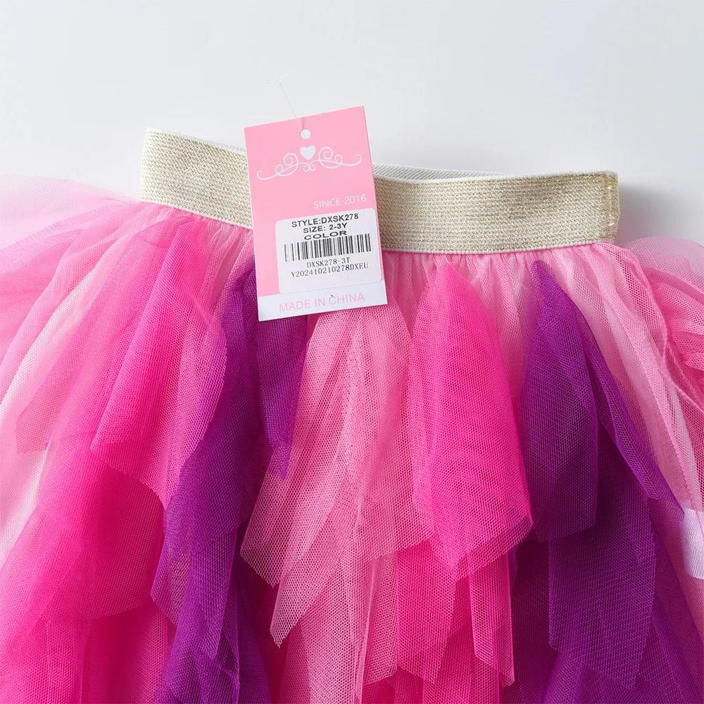 VIKITA filles gâteau jupes enfants maille irrégulière Tulle couches Tutu jupe filles fête d'annivers
