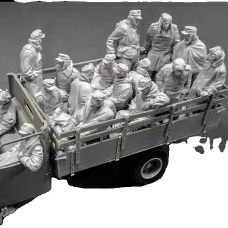 Kit de figurines en résine 1/35, Kit de Collection, jouets soldats capturés, 16 figurines, livraison