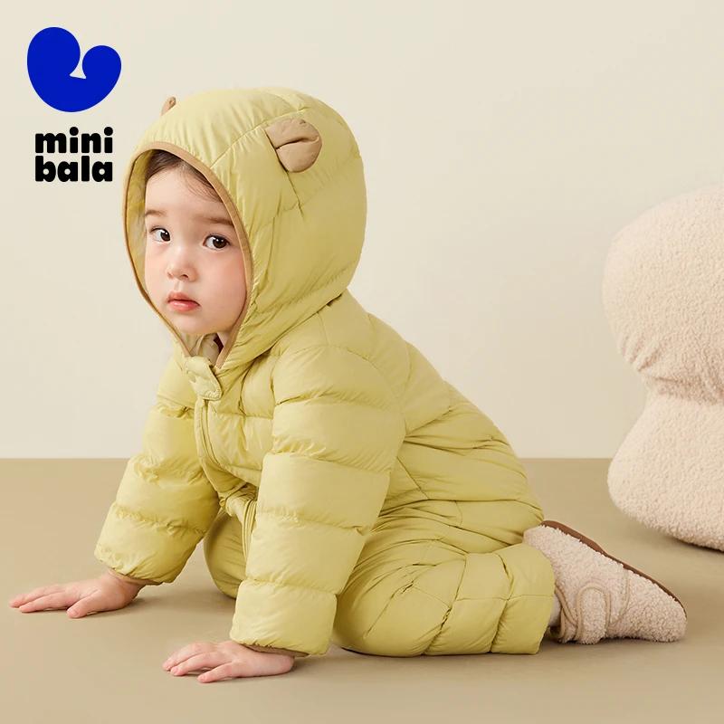 Mini Bala enfants vers le bas barboteuse hiver coupe-vent imperméable mignon combinaison chaude